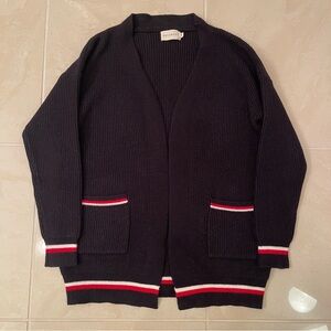Dreamers Open Cardigan With Pockets Medium/Large Black